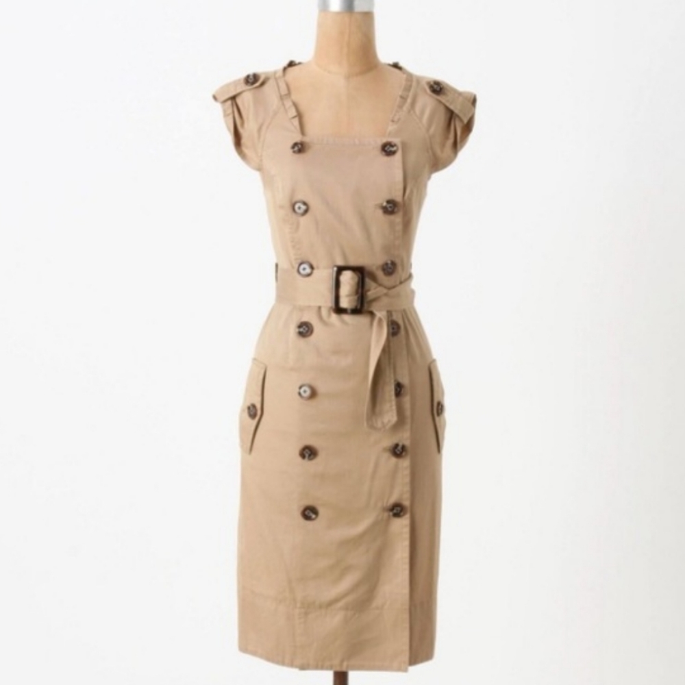 Moulinette Soeurs khaki dress